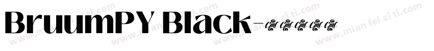 BruumPY Black字体转换